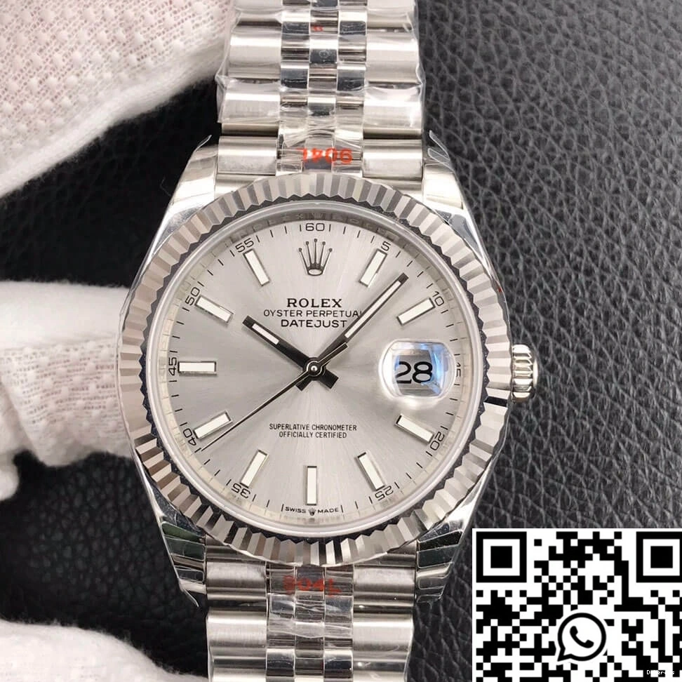 Factory Stainless M126334-0004 Datejust Steel EW Rolex 0420